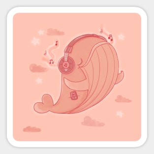 Whale Music Sticker